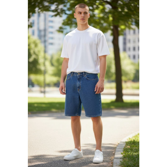 George Men's 5-Pocket RELAXED ABOUT THE KNEE SIZE 34 X 10 - Picture 2 of 5